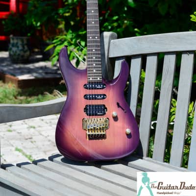 1992 Charvel Jackson CDS-075-SSH STVB (See Through Violet Blue