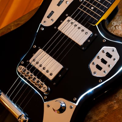 2004 Fender Japan Jaguar Special JGS HH Black LED pickguard Hardtail offset guitar - CIJ image 19