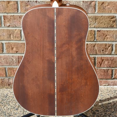 Fender PD-220E Dreadnought, All Mahogany, Ovangkol Fingerboard, Aged Cognac Burst image 6
