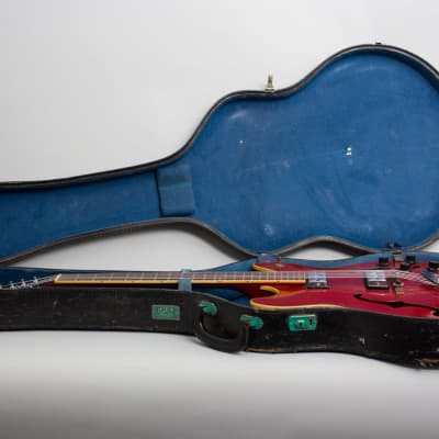 Guild  Starfire XII 12 String Semi-Hollow Body Electric Guitar (1966), ser. #DC-400, original black hard shell case. image 10