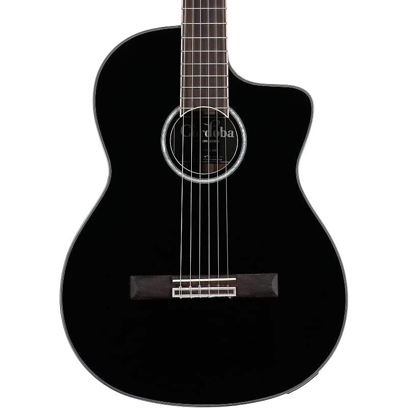 Cordoba Fusion 5 Nylon String Guitar, Black