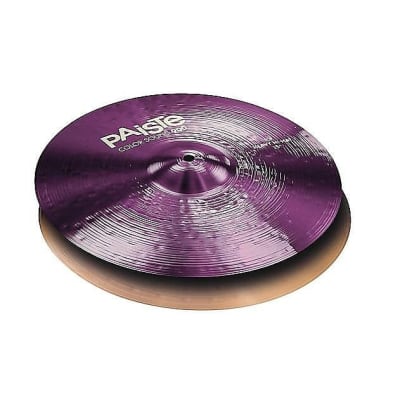 Paiste 14" Color Sound 900 Purple Heavy Hi-Hat Pair Cymbals image 1