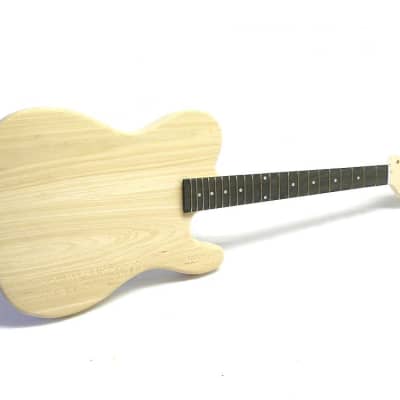 E-Gitarren-Bausatz / Guitar DIY Kit ML-Factory® MLT ohne Fräsungen Esche/Blackwood ohne Hardw. for sale