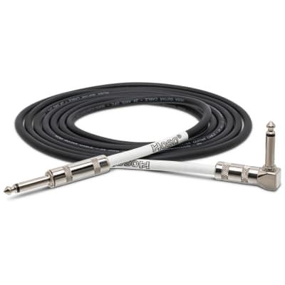 Hosa Instrument/Guitar Cable - Right Angle to Straight Plug - 5ft image 1