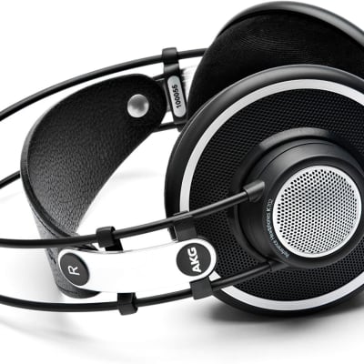 AKG Pro Audio K702 Over-Ear Open-Back Flat-Wire Studio Headphones Black image 2