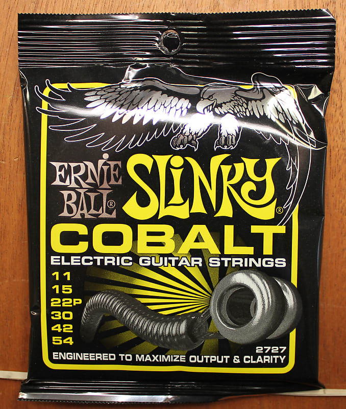 Ernie Ball Slinky Cobalt 11-54 Electric Guitar Strings Set image 1