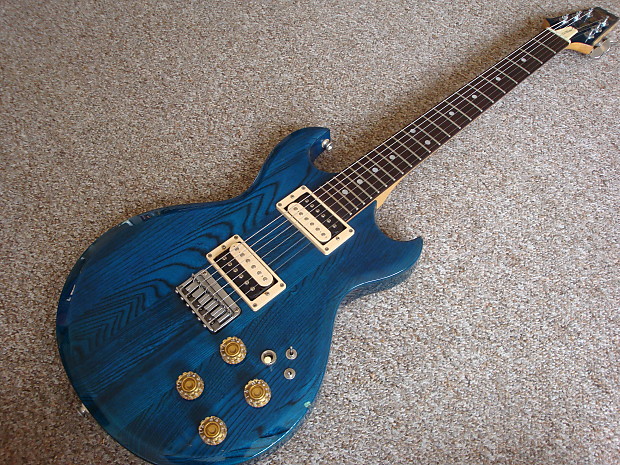 Aria Pro II CS-350 Cardinal 1982 See Thru Blue. Matsumoku