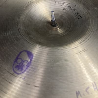 Zildjian Bun E. Carlos, Cheap Trick 21" Rock Ride Cymbal, Used In Studio Sessions, Signed! (#S 31) 1990s image 5