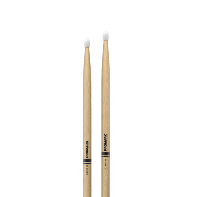 Pro-Mark TX5BN Hickory 5B Nylon Tip Drum Sticks (Pair) image 2