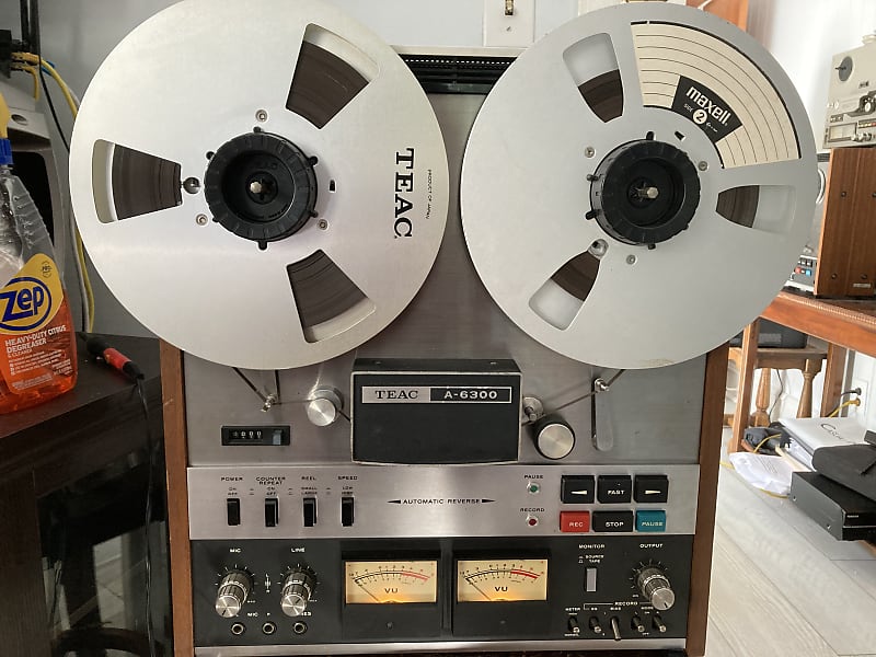 READ!! TEAC A-6300 1/4 10.5 inch 4-Track 2-Channel Auto Reverse Reel to  Reel Tape Deck Recorder