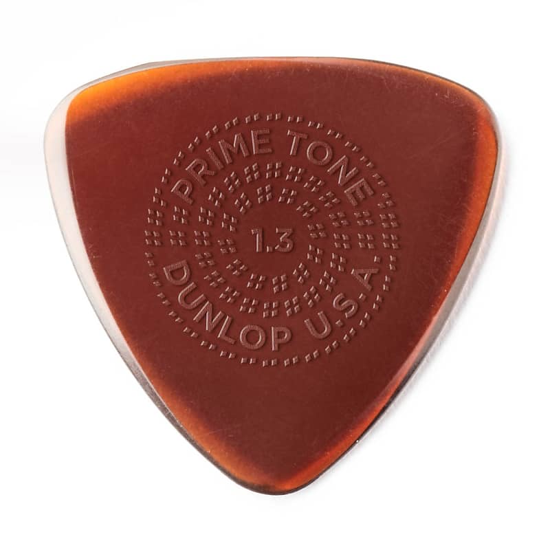 Dunlop 516R13 Primetone Small Tri Grip 1.3mm Triangle Guitar Picks (12-Pack) image 1