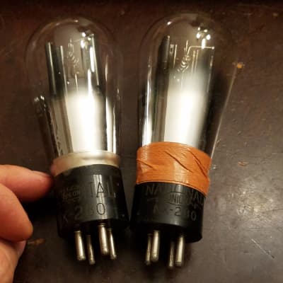 Matched Pair RCA Cunningham Radiotron USA Type 47 ENGRAVED Matched Pair RCA Cunningham Radiotron USA Type 47 ENGRAVED