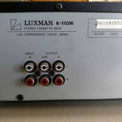 LUXMAN K-110W HX PRO
DUAL CASSETTE DECK / RECORDER image 5