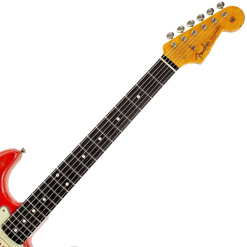 Fender Custom Shop [USED] MBS 1961 Stratocaster Heavy Relic (Fiesta Red)  Master Built by Greg Fessler [Weight3.47kg] | Reverb Brazil