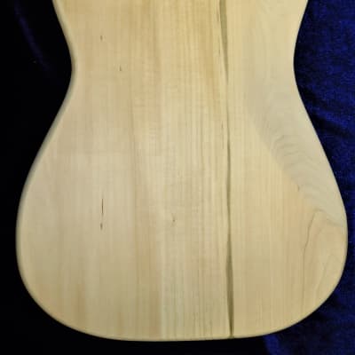 Spalted Maple Top / Aged Basswood Strat body - Standard Hardtail 4lbs 4oz #2931 Bild 7