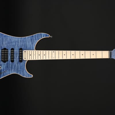 Vigier Excalibur Ultra Blues HSS, Maple in Light Sapphire with Gig Bag #220082 image 4