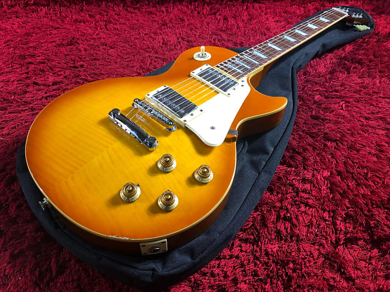 Electric Guitar Les Paul Burny RLG-55 Super Grade Honey Sunburst Soft Case