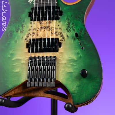 Mayones Hydra Elite 7 7-String Electric Guitar Natural Fade Green Burst image 3