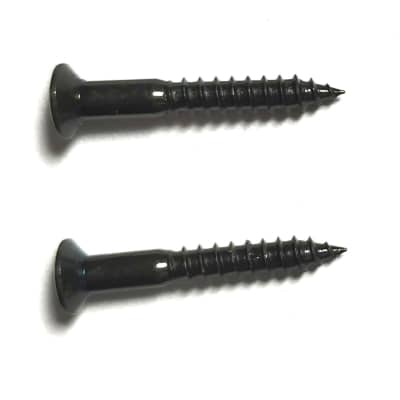2 Black 3,5 x 25mm screws for Strap locks