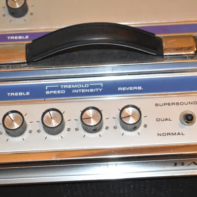 baldwin professional deluxe amplifier 1960's silver image 4