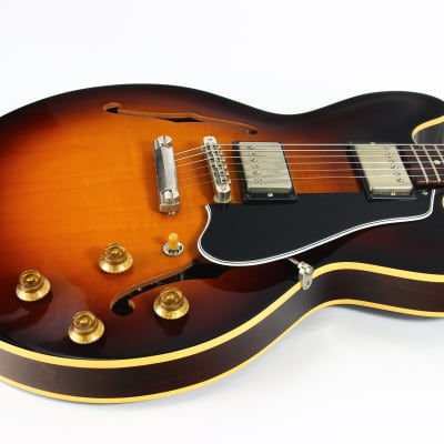 2017 Gibson Memphis '58 Reissue ES-335 - 1958 Sunburst VOS, Dot Neck, No Binding 59 1959 image 21