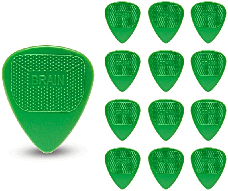 Snarling Dogs Brain Guitar Picks Nylon Green .53mm 13 picks  Green image 1