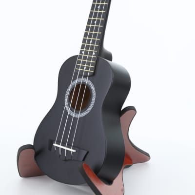 Soprano ukulele with Arrow PB10 BK Soprano Black *SET* accessory kit. image 2