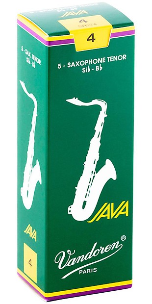 Vandoren SR274 Java Series Tenor Saxophone Reeds - Strength 4 (Box of 5) image 1