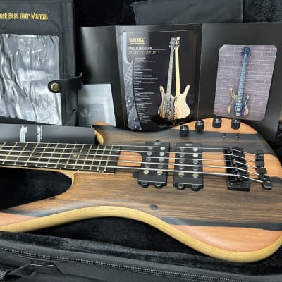 Warwick Teambuilt Corvette $$ 2023 Limited Edition 5- string Bolt-On Bass - Marbled Ebony #59/100 w/ soft case. New! image 20