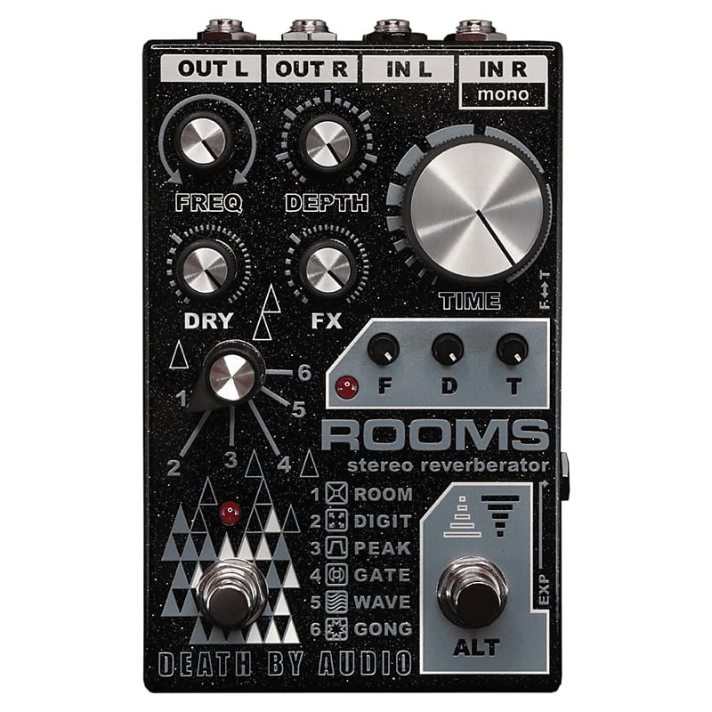 Death By Audio Rooms Stereo Reverb 2020 - Black Sparkle image 1
