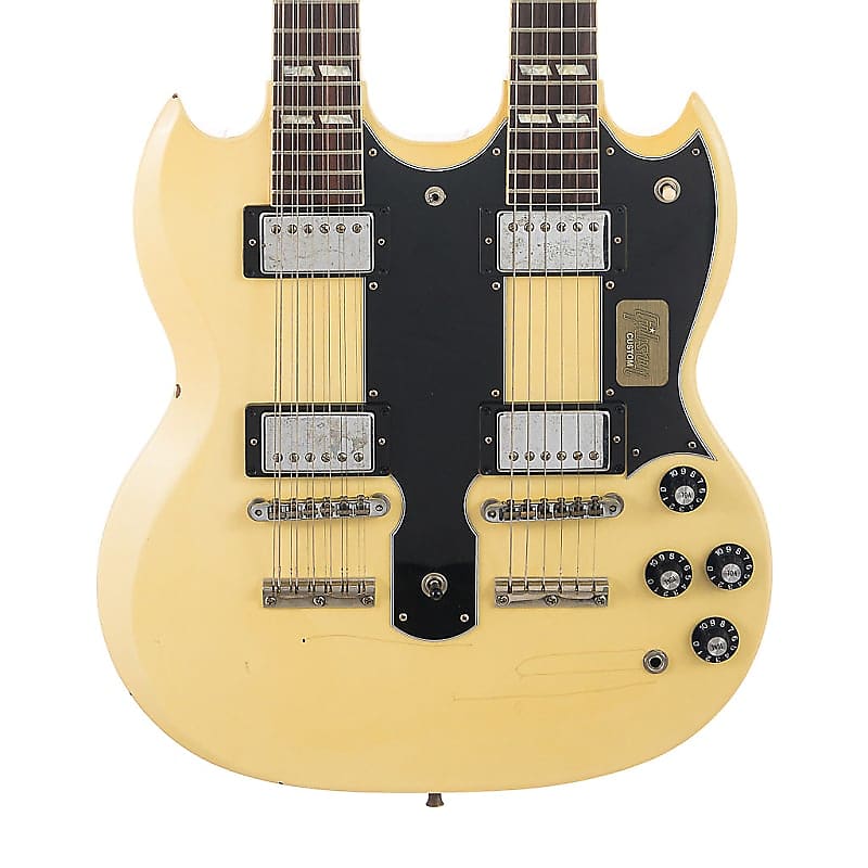 Gibson Custom Alex Lifeson EDS-1275 Doubleneck Electric Guitar Aged White