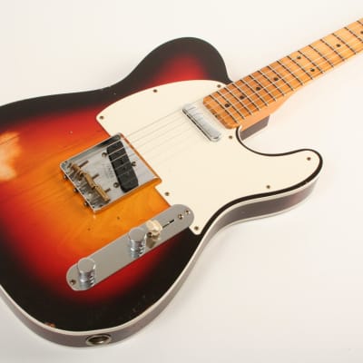 Fender Custom Shop '59 Telecaster Custom Relic Maple Neck Wide Fade Chocolate 3-Colour Sunburst CZ573805 image 2
