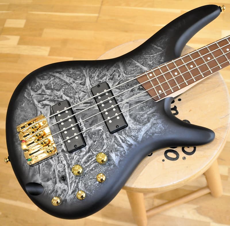 IBANEZ SR300EDX BZM Black Ice Frozen Matte / 4-String Bass / SR Deluxe Series / SR300EDX-BZM image 1