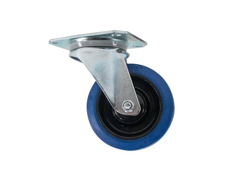OSP ATA-BLUE-4 Premium 4" Rubber Caster for ATA Cases and Racks ACX image 1
