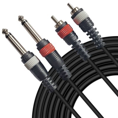 Vention 3.5mm to Double 6.5mm TRS Cable AUX Male Mono 6.5 Jack to