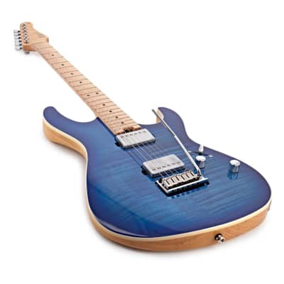 Cort G290 FAT Electric Guitar, Bright Blue Burst image 4