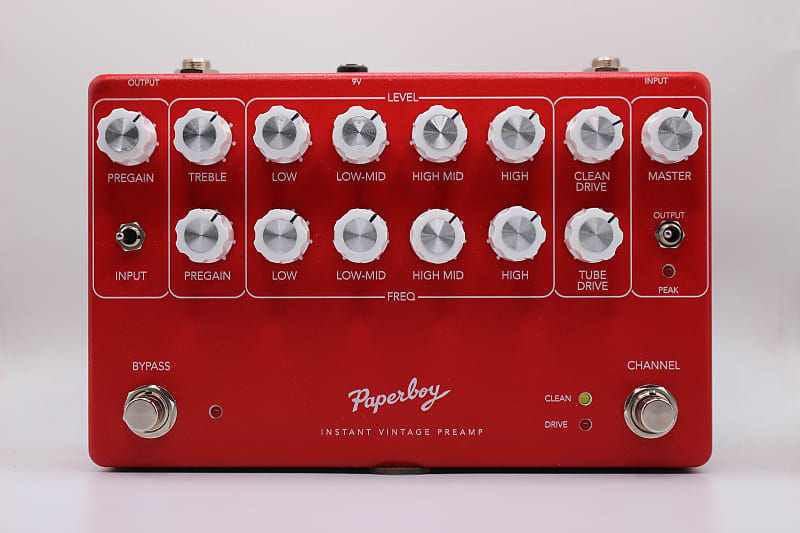 Paperboy Pedals Instant Vintage Preamp IVP 2023 Red Sand Reverb