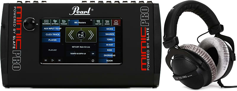 Pearl Mimic Pro Drum Module  Bundle with Beyerdynamic DT 770 Pro 250 ohm Closed-back Studio Mixing Headphones image 1