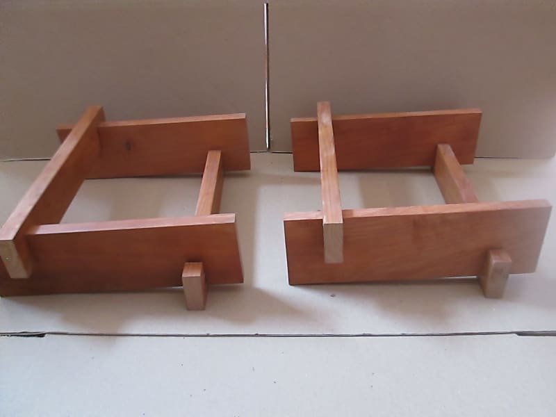 Back tilted cherry speakers stands for Acoustic Research AR2ax speakers  			