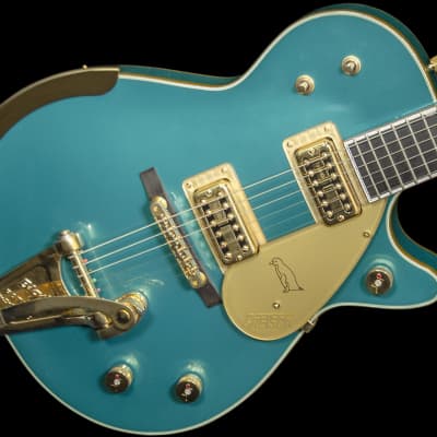 Gretsch Limited Edition G6134T '59 Penguin 2015 Ocean Turquoise w/ Hard Case image 2