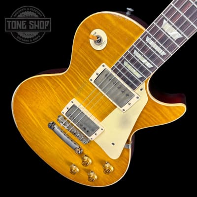 Gibson Custom Shop M2M Les Paul Standard Chambered Lemon Burst Murphy Lab Heavy Aged w/case image 4