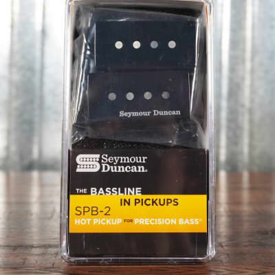 Seymour Duncan SPB-2 Hot P-Bass 4 String Pickup Set Black image 1