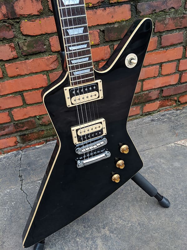 1978 Greco EX-800HB Black Bound & Crowned Explorer | Reverb