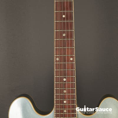 Gibson  Gibson Custom Shop ES 335 Light Blue Sparkle Metallic Used 2008 (Cod. 1432UG) image 9