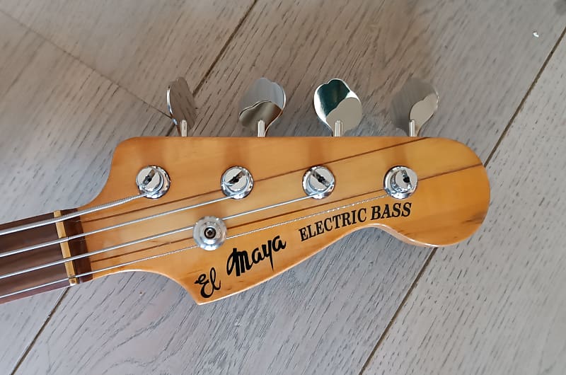 el Maya electric bass  neck