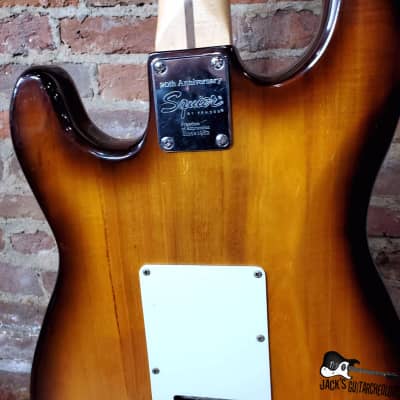 Jack's Guitarcheology / Squier "Tom Delonge"  Stratocaster Partscaster Electric Guitar (Honeyburst) image 18