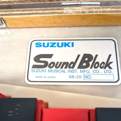 SUZUKI Sound Block Sb-26 Xylophone / Bells / Glockenspiel - Vintage 1980s Japan imagen 6