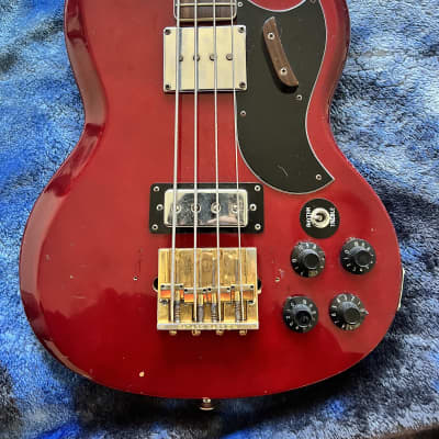 JAPANESE lawsuit SG Bass  70-80’s Candy apple red image 2
