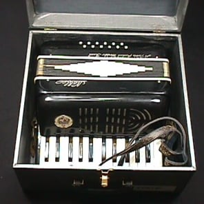 Vintage Italian Made Noble 12 Bass Accordion in  Original Case  & Ready to Play as-is image 1