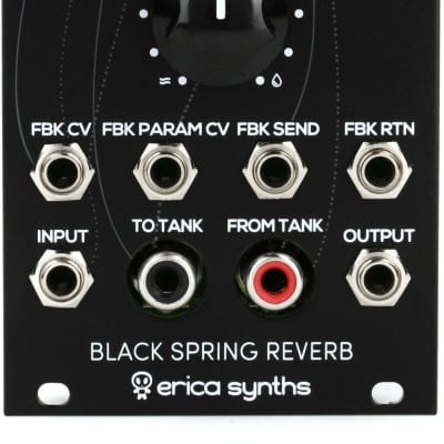Erica Synths Black Spring Reverb Eurorack Spring Reverb Module image 1